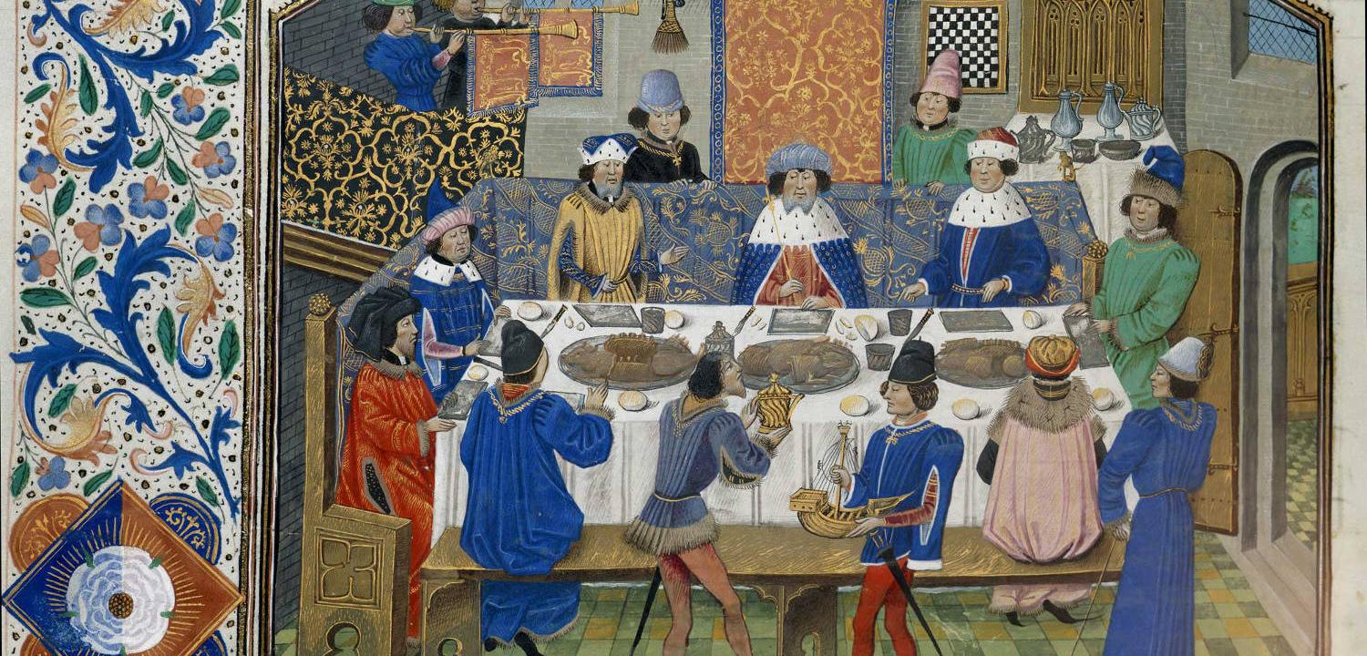 Medieval Christmas Celebration in the Past