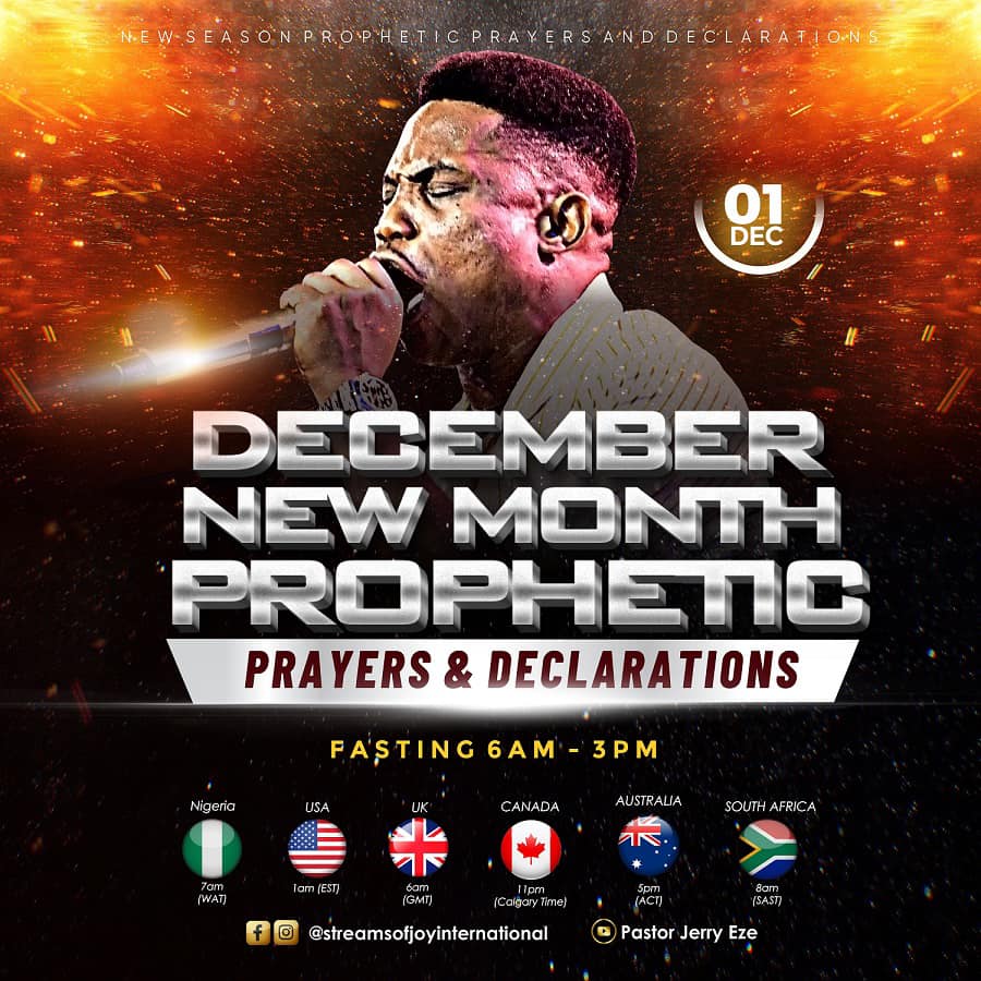 NSPPD DECEMBER 2022 NEW MONTH PROPHETIC PRAYERS & DECLARATIONS WITH JERRY EZE