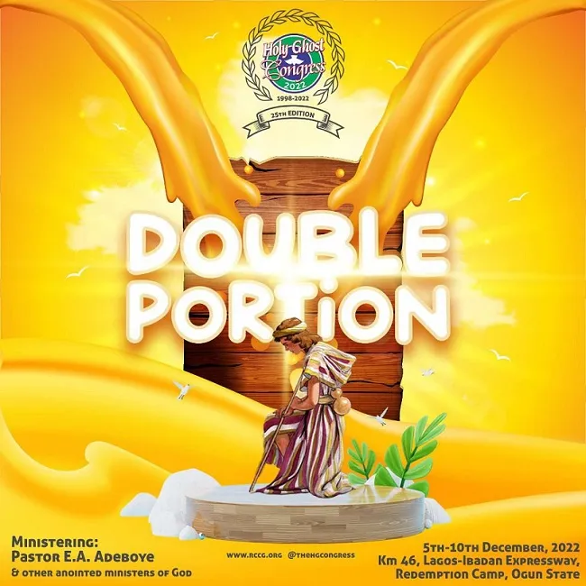 HOLY GHOST CONGRESS 2022 HGC 2022 (DOUBLE PORTION) Daily Devotionals