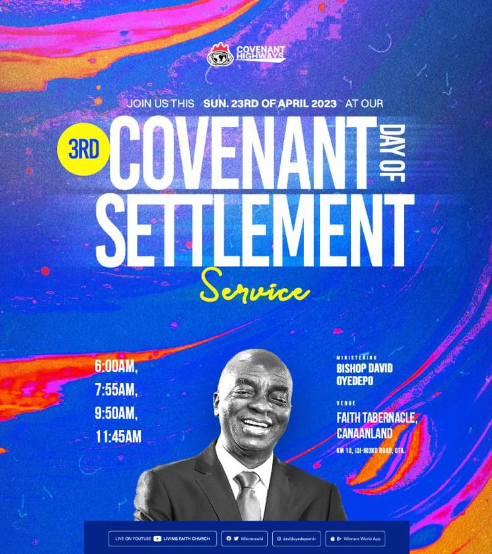 Winners chapel Covenant Day of Settlement 3
