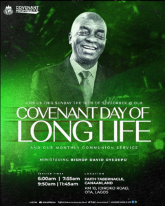 Winners Chapel Covenant Day of Longlife