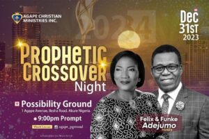 Agape Christian Ministries Cross over Night Service 2023