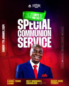Pre 21 Days of Fasting and Prayer Special Communion Service 2024